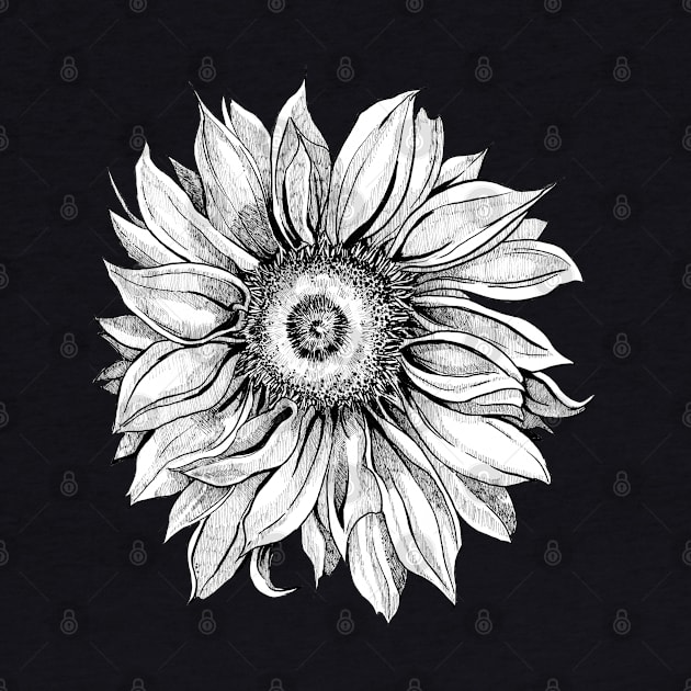 Ink - Sunflower by artofsuff